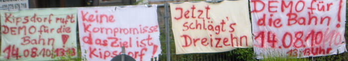 Demo f&uuml;r die Weisseritztalbahn