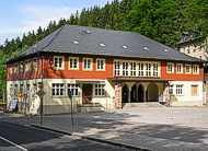 Der Bahnhof in Kurort Kipsdorf im Erzgebirge ist der gr&ouml;&szlig;te Kopfbahnhof einer Schmalspurbahn in Deutschland