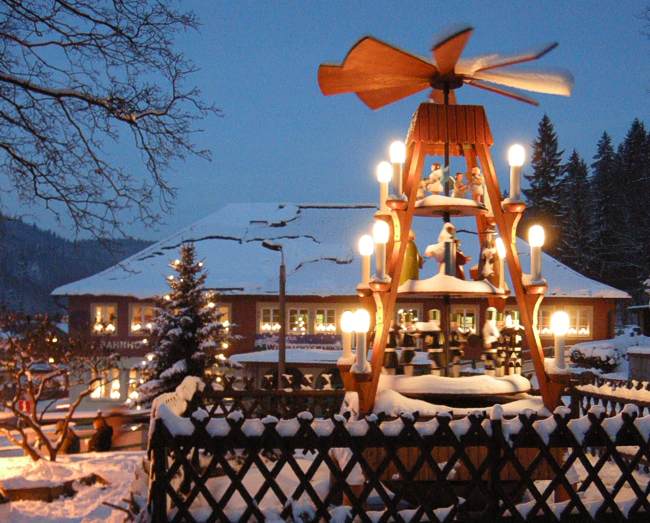 Weihnachten im Kurort Kipsdorf im Erzgebirge