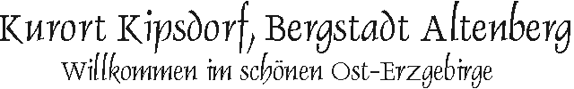 Kurort Kipsdorf, Bergstadt Kurort Altenberg